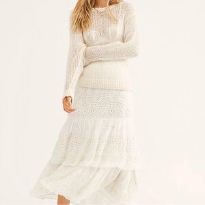 Free People Wilder Tiered Skirt Sz 4